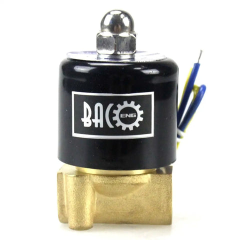 One Quarter Inch Brass Electric Solenoid Valve 110V AC Normally Closed NPT Thread No-fuss Setup, Durable Brass Build