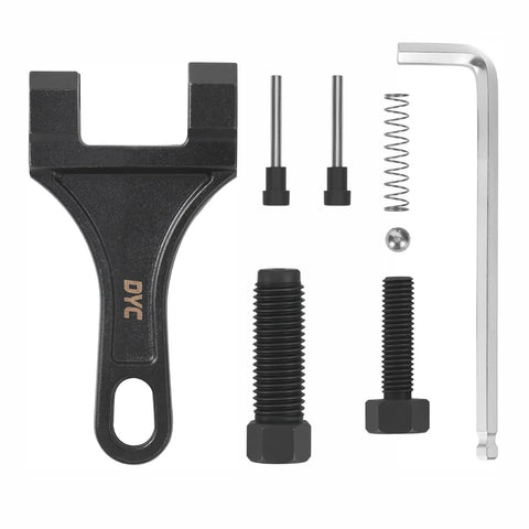 Chain Breaker Tool For 420 To 530 Roller Chains With Separate Pin Design No Fuss Quick Swap Includes 2 Replaceable Cutting Pins And Hex Key