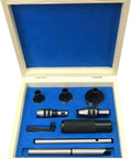Presize Mt2 Lathe Tailstock Tap And Die Holder Kit in wood case with MT2 taper shank and threading tools for metal work