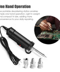 Go To Automatic Desoldering Pump For Fast Tin Removal, Electric Desoldering Gun with vacuum and nozzles, one hand operation