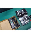 Heavy Duty Electric Round Belt Grinder And Sharpener For Polyurethane Rubber Conveyor Strips with power supply, used for garage repairs.