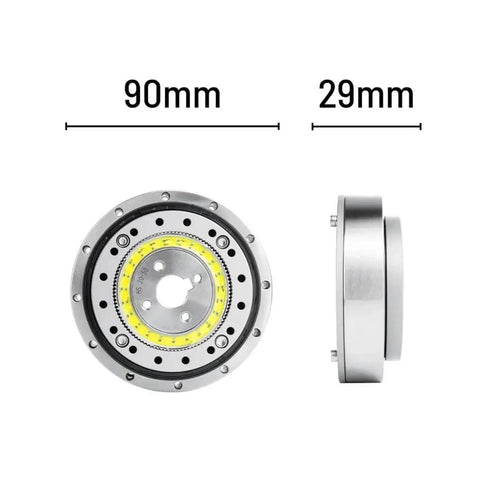Heavy Duty Harmonic Reducer And Strain Wave Gear Reducer For Stepper Motor Lightweight Compact Gearbox front and side view