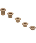 Shop Staple Flanged Sleeve Bearing Assortment Kit 15 Pcs Self Lubricating Bronze Bushings 10 Mm Inner Diameter five bronze bushings