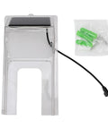 Sun Powered Doorbell Rain Cover No Fuss Shield with Transparent ABS Plastic Weatherproof, mounting hardware included