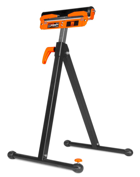 750 Lb Capacity Miter Saw Stand With Universal Fit Extends 34 To 69 Inches Supports 10 Foot Boards Powder Coated Steel