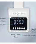 No Sweat Electronic Time Clock For Employee Attendance With Secure Passcode Lock And Bulk Time Cards showing displays and buttons.