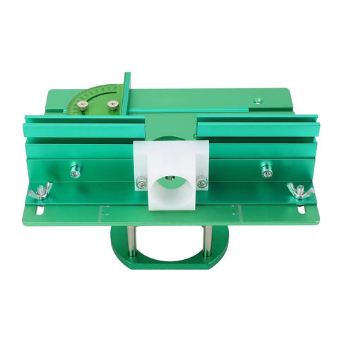 Heavy Duty Nitty Gritty Pro Router Lift Plate System For Woodworking Benches With Smooth Manual Height Raising Mechanism And Rock Solid Aluminum Assembly top view