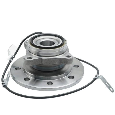 Heavy Duty 4WD Front Wheel Bearing Hub Assemblies For 96 Through 00 Chevy And GMC K2500 K3500 Suburban showing hub unit with sensor wire.