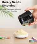 Portable Battery Powered Electric Pencil Sharpener 6 To 8mm For School And Home Use On The Go Black With Three Blades Two Spare Blades Included AA Battery Operated No USB Charging Required, hand-held with shavings reservoir