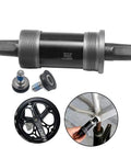 68x123mm Square Taper Bottom Bracket Upgrade for 68mm Shell and 123mm Spindle Length with installation details