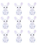 Rabbit Lampwork Glass Beads 10 Pcs Cute Bunny Spacer Beads For DIY Jewelry Making Easter Bracelet Necklace Beading Supplies