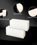 Two Pack High Density UPE Plastic Block 2 Inch Thick 6 Inch Long 3 Inch Wide for Machining and Engineering Projects displayed.