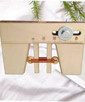 Wooden Mooring Tool For DIY Sailing Model Kits Dope Lightweight Display Tool For Model Ship Building, rulers visible