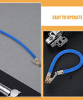 Upgraded Blue Tire Inflator Hose Replacement Kit 2 Pcs Solid Copper Locking Air Chuck blue rubber hose with metal air chuck