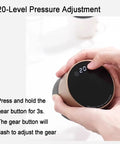 Automatic Espresso Tamper 58mm Electric Coffee Hammer With LCD Screen And Twenty Tamping Levels Rechargeable Barista Gear showing 20-level pressure adjustment display.