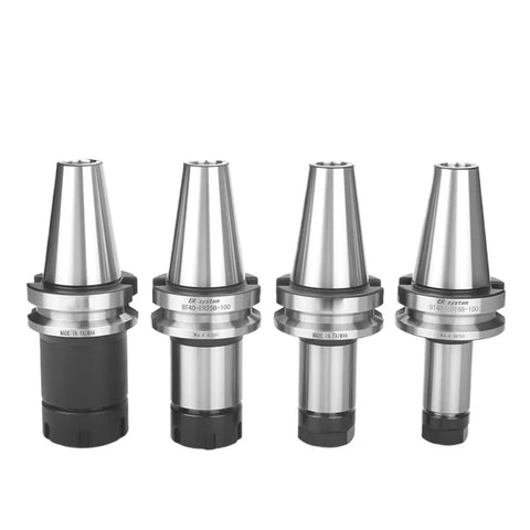 Professional CNC Collet And Spindle Fixture Kit Featuring BT30 Er16 And Bt50 Er40 Models with stainless steel body for milling.
