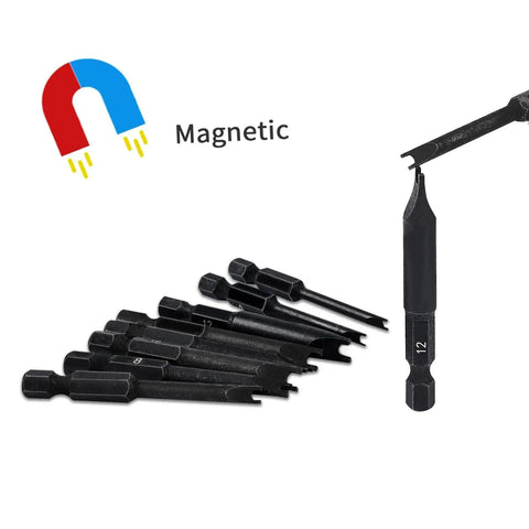 Premium Pro Grade Heavy Duty Spanner Bit Set With Magnetic Snake Eye Security Screwdriver, 10pc CRMo bits for bike maintenance.