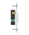 Side view of 20 Amp Tamper Resistant NEMA 6-20 Wall Receptacle Beefy Commercial Grade Single Outlet 250 VAC UL Listed 2 Pack.