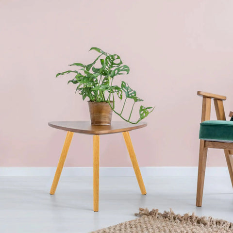 Mid-century modern table with Wooden Table Leg Replacement Set for Dining Tables and Dressers with Stainless Steel Hardware