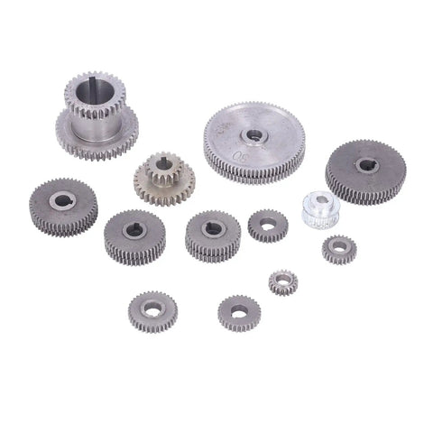 18 Piece Steel Change Gears For 7X10 Mini Lathe Nifty Shop Upgrade For DIY Craftsmen Built Rock Solid Smooth Running Metal Gear Set Awesome For Crankin On Precision Projects Cj0618 Compatible