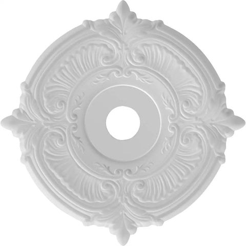 Attica 22 Inch Thermoformed PVC Ceiling Medallion For Canopies Up To 7.75 Inches, Lightweight Moisture Resistant Decor Accent