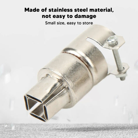 Pro Grade Curved Angle Heat Gun Nozzle Kit stainless steel tip for electronics repair