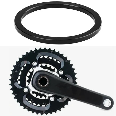 4 Pack 2.5mm Bottom Bracket Spacers 35.1x40x2.5mm Black Aluminum For Shimano Hollowtech II SRAM GXP Truvativ GXP 24mm Axles