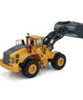 Badass 1/16 Scale RC Loader Built Like A Tank With Killer Four Wheel Drive And Heavy Duty Transmission, yellow remote control loader.