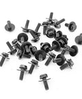30 Pack M6 Hex Head SEMS Bolts 1.0 X 17mm With 18mm Washer Heavy Duty Oil Pan And Transmission Pan Bolts Replaces OEM 11508930