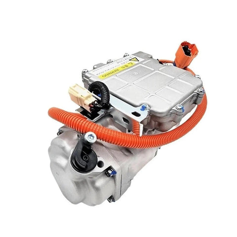 High Voltage Ac Compressor Assembly For Byd Qin Plus Ev Bc28b 322 8v Ha2ej 8103020 Oem Direct Drop In Swap with orange wiring.