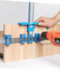 Adjustable Punching Tool For Woodworking Jig For Cabinet Handles Easy Assembly DIY Friendly Hole Locator And Punching Hole Tool