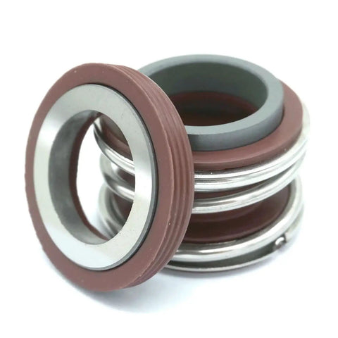 High Performance Bnytuiopa Mechanical Seal With Viton Fits 28mm Shaft for water pumps, showing stacked dual seals with metal and rubber components.