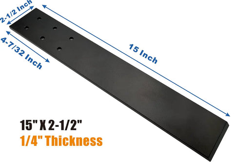 Top Mount Countertop Support Brackets Set Of Three Heavy Duty Black Steel Knee Wall Hidden Countertop Supports For Granite Quartz Marble And More Floating Shelf Brackets Wall Mount 15 Inch showing dimensions