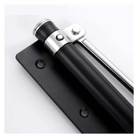 Close-up of Automatic Door Closer Heavy Duty Aluminum Alloy Mount With Adjustable Arm, Silent Hydraulic Soft Close For 50Kg Doors