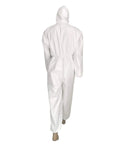 Hooded Disposable Isolation Coveralls For Non Medical Use Lightweight Protective Suit With Hood AAMI Level 1 Barrier AATCC 42 XL Size