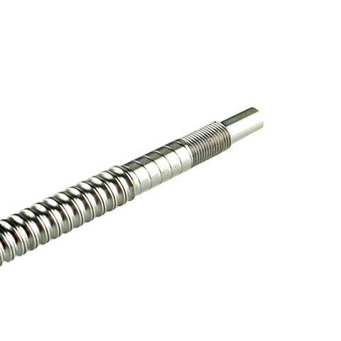 Close-up of RM1605 ballscrew from Dual 1500mm Linear Rail Kit With RM1605 1500mm Ballscrews BF12 BK12 End Supports DSG16H Nut Housing