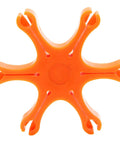 Flexible Black Powder Revolver Capper Set 6 Pack For Number 10 Percussion Caps with star-shaped priming design in orange
