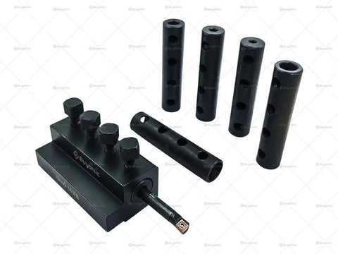CNC Lathe Boring Tool Holder with Interchangeable Sleeves, High Precision Bar Holder for CNC and Traditional Lathes, 12 by 12 mm