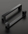 10 Pack 5 Inch Matte Black Square Cabinet Handles For Kitchen Cabinets Cupboards Drawers And Dressers Durable Cabinet Hardware Pulls