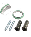 Exhaust Flange Bolt Kit for Gy6 Scooters and Engines 50CC 125CC 150CC Heavy Duty Anti Rust Hardware Fastener Set With Durable Iron Construction And Sealing Gaskets For Leak Free Exhaust Connections. iron gasket and bolts