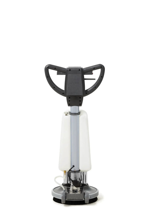 Heavy Duty 17 Inch Floor Buffer Polisher Machine Multi Functional Carpet Scrubber showing front view with dual handle and solution tank.