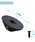 Heavy Duty 44 70 0330 Plunger Piston And Screw Swap For 10 Oz Caulk Guns compatible screw and piston dimensions shown.