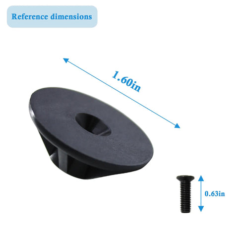 Heavy Duty 44 70 0330 Plunger Piston And Screw Swap For 10 Oz Caulk Guns compatible screw and piston dimensions shown.
