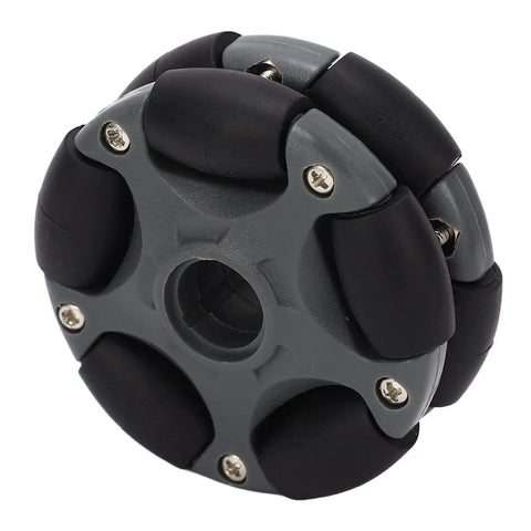 58mm Directional Robot Wheel with Double Row Tire for Precise Mobility 360 Degree Rotating Wheel for Robot Kits and Motors close-up
