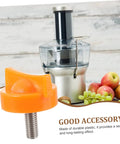 Tightening Screw For Orange Juicer Replacement Parts For Electric Juicer Machine in front of a juicer with fruit