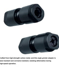 Two Pack Angle Grinder To Straight Chuck Adapter Set With Five Eighths Inch Eleven Thread To Six Millimeter One Quarter Inch Extension