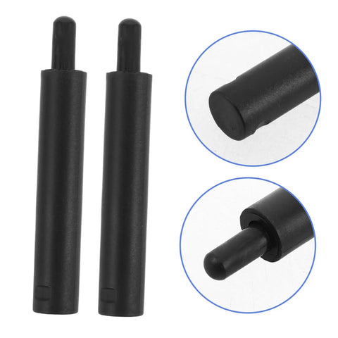 Smooth As Butter Soft Close Dampers 6 Pack Hydraulic Buffer Inserts For Drawers Heavy Duty Shock Absorbers, black finish.