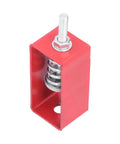 Spring Vibration Isolator Mount for Low Frequency Noise Reduction, Heavy Duty 30kg To 50kg Load, Easy No Fuss Installation With Card Slots For Axial Fans, Piping, Pipelines, Hoisting Equipment And Silent Operation red metal spring mount