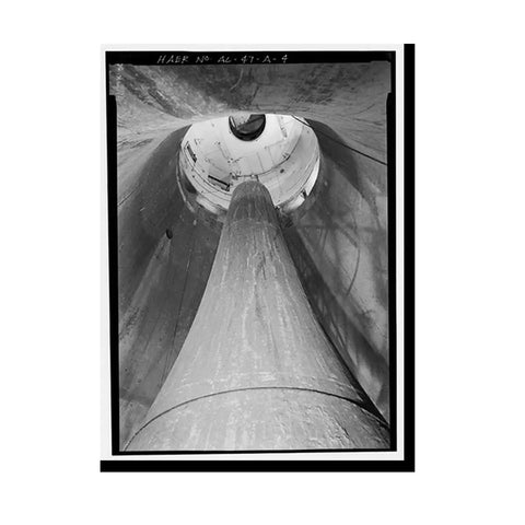 Framed Print Of Wilson Dam And Hydroelectric Plant With Turbine And Generator Spanning The Tennessee River On Wilson Dam Road In Muscle Shoals Alabama Vintage Home Decor Reproduction From Library Of Congress 17 7/8 By 21 7/8 Inches Retro Wall Art