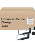 Heavy Duty 40 Piece Universal Fence Clamps For Woodworking With Durable Steel Threaded Rods, black aluminum clamps with packaging.